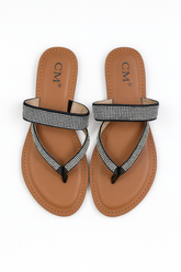 Sandale Flip-Flop Dama CM®  Diamond – Barete Duble cu Strass